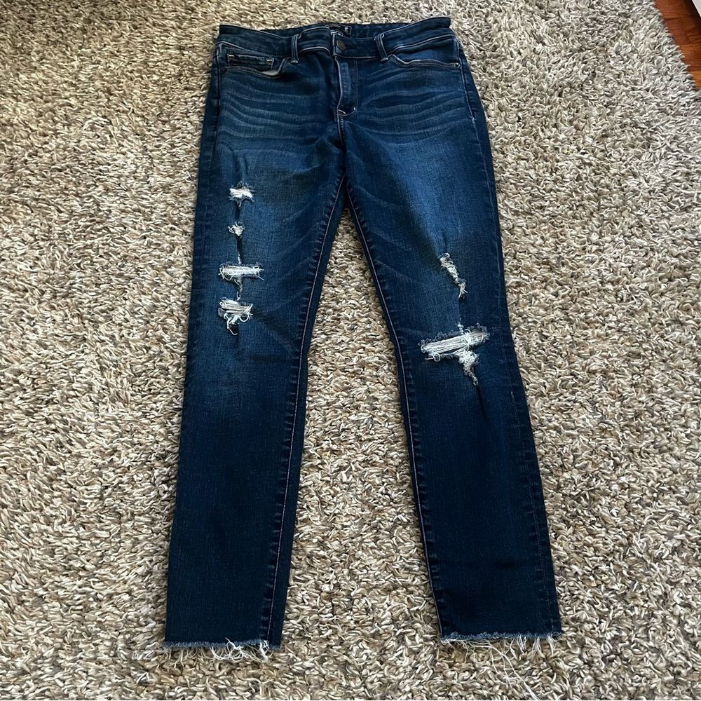 Abercrombie and fitch Harper ankle dark wash jeans size 6R/28